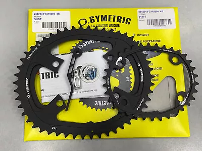 Osymetric Aluminum BCD 110mmx4Bolt Chainring Set - For Shimano 9200/8100 • $385