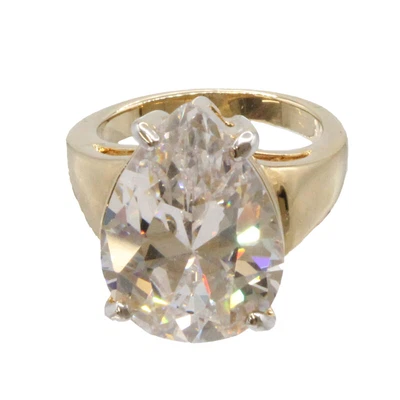 £15.99 • Buy Adrian Buckley Gold Ring Pave Collection CZR337M Medium Size Ladies Jewellery