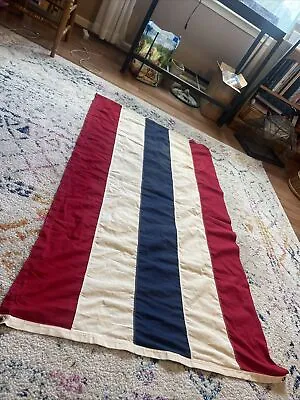 Vintage Cotton CLOTH FLAG BANNER Parade American Flag USA • $29.99