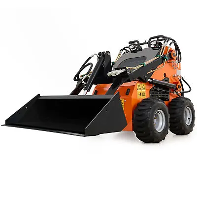 Creworks Mini Skid Steer With Bucket 23 Hp Gas EPA Engine Track Loader For Farm • $7999.99