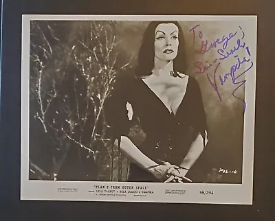 MAILA NURMI Signed Autographed In Blue Ink  PLAN 9 FROM OUTER SPACE  As Vampira • $350