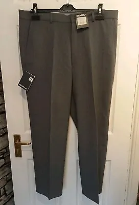 Mens Grey Farah Trousers 40W X 29L New With Tags • £15