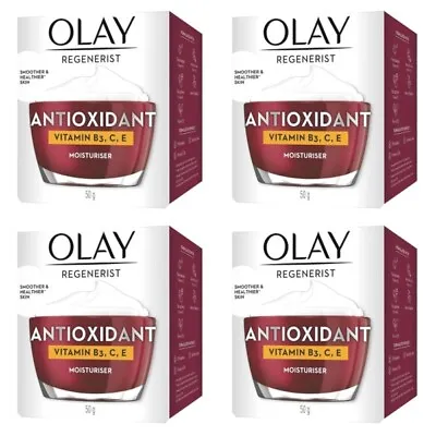 $79 • Buy 4x NEW! Olay Regenerist Antioxidant Moisturiser Vit B3, C, E 50gm - RRP $238 
