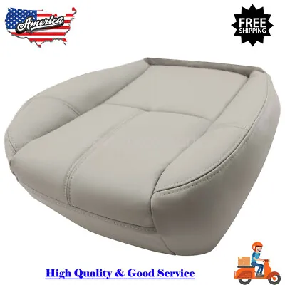 For 2007-13 GMC Sierra 1500 2500 HD Yukon Driver Bottom Leather Seat Cover Gray • $24.26