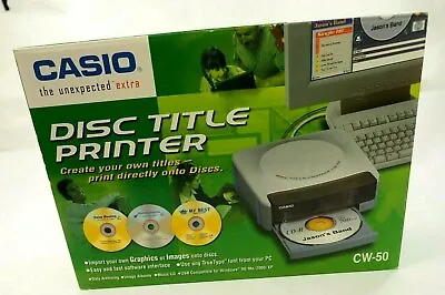$195 • Buy Casio Disc Title Printer CW-50 New In Box