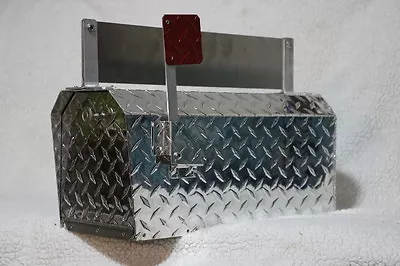  Heavy Duty Aluminum Diamond Plate 16 Gauge Mailbox Medium Size With Name Plate  • $175.95