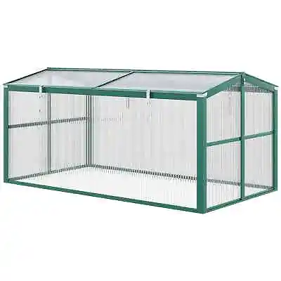 Aluminium Polycarbonate Greenhouse Cold Frame Grow House Openable Top • £90.99