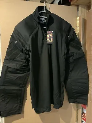 Viper Special Operations Long Sleeve Padded Black Shirt Size XL - Ubacs - BNWT • £20