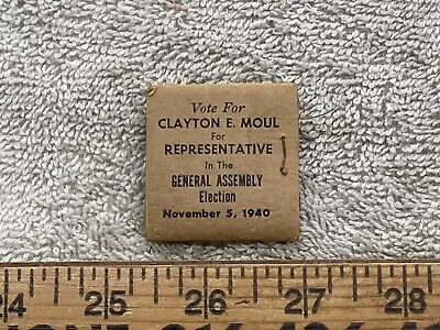 1940 Clayton E Moul State Representative Sewing Kit York PA Campaign  Vtg • $7.99