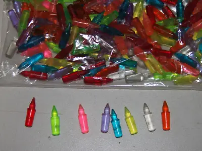 VINTAGE Lite Brite Pegs 100 Multi Colors 7/8 In         ( Ship Out Same Day  ) • $10.95