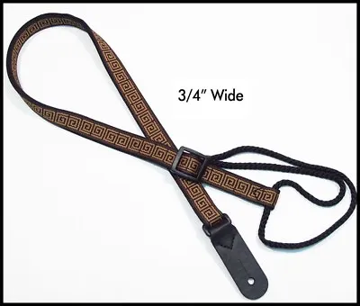 3/4  Legacystraps Mandolin Strap Ukulele Strap Greek Key Pattern 3/4  • $12.95