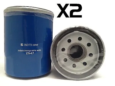 2x Oil Filter Fits Z547 HONDA ACCORD EURO 8TH GEN K24Z3 2.4L PETROL 2009-2011 • $8