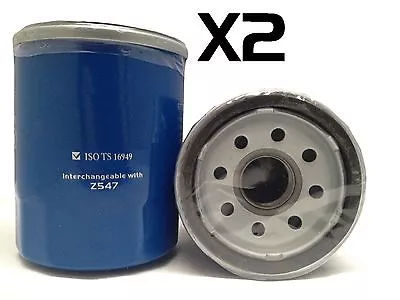 2x Oil Filter Fits Z547 NISSAN PATROL GU SERIES TB45E 6CYL 4.5L 1997-2002 • $8