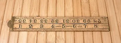 RABONE Boxwood & Brass Folding Ruler 36  No 1167 Vintage Made In England • $39