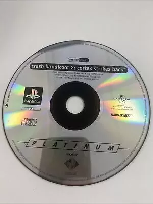 Crash Bandicoot 2: Cortex Strikes Back Platinum PlayStation One PS1 Disc Only! • £8.99