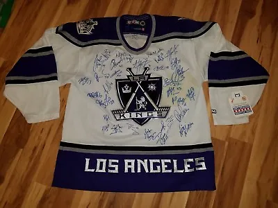 KINGS Vintage Team Signed Jersey KOPITAR BROWN FROLOV CAMMALLERI BLAKE LARGE 6 • $159.99