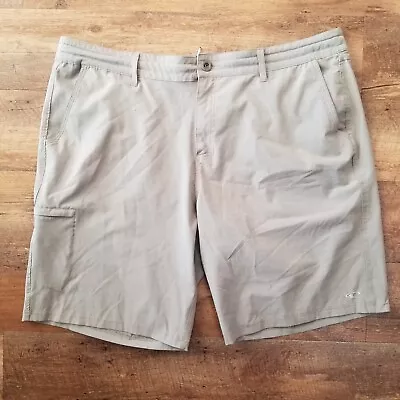 O'Neill Sz 40 Crossover Gray Tech Blend Flat Walk Hybrid Board Shorts 10in • $4.99