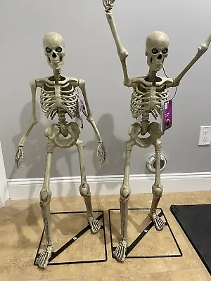 NEW Home Depot 3 FT. Foot LED Skeleton Skelley Home Accents Holiday - 3 PACK! • $249.95