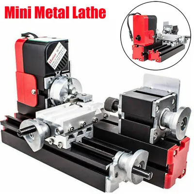 Multifunction Miniature Metal Motorized Mini Lathe Machine For DIY 20000rev/min • £185.98