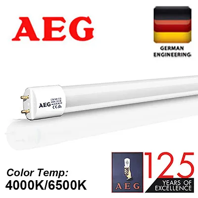 10X 25X GermanAEG LED T8 Glass Tube Fluorescent Light 9W 18W 60 120cm COOL FROST • $235