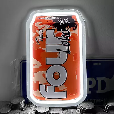 Four Loko Peach Soda Can Neon Sign Club Party Market  Wall Decor LED 12 X7  H4 • $49.99