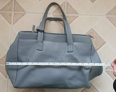 Genuine Leather L.CREDI Large Gray Bag • £20