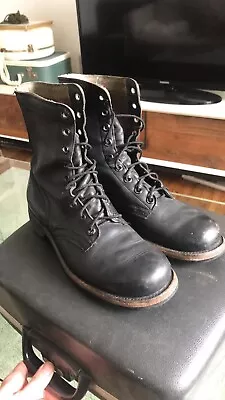 1966 First Pattern McNamara Combat Boots 9 - US Army Military Vietnam Jungle War • $125