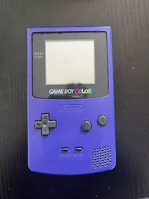 Nintendo Game Boy Color Grape Purple Handheld Working/fully Functioning • £45.99