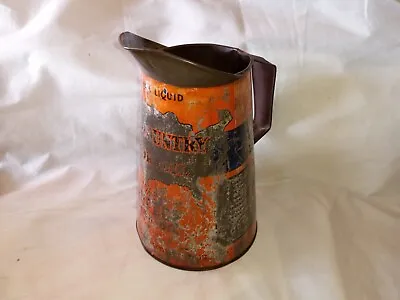$19.95 • Buy Early Vintage SEARS CROSS COUNTRY MOTOR OIL TIN PITCHER 2 Qt Can Old Gas Station