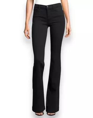 J BRAND Babe Classic Flare Jeans Size 30 Black Zip Fly Dark Wash Pockets Women's • $40