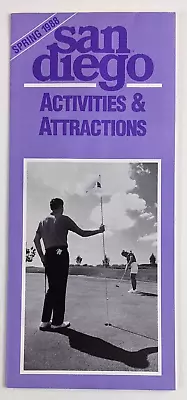 1988 San Diego California Activities Attractions Vintage Travel Brochure Events • $13.50