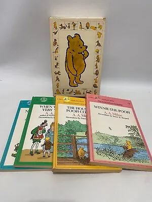 A Treasury Of Winnie The Pooh Paperback Box Set Vintage Yearling Books 70’s • $12.95