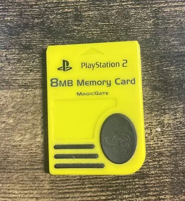 Sony Playstation 2 Official OEM MagicGate PS2 8mb Memory Card Tested  • $6.95