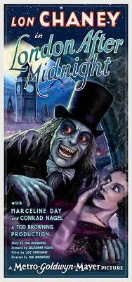 LONDON AFTER MIDNIGHT Movie Poster Classic Horror Movies By Scott Jackson • £33.25
