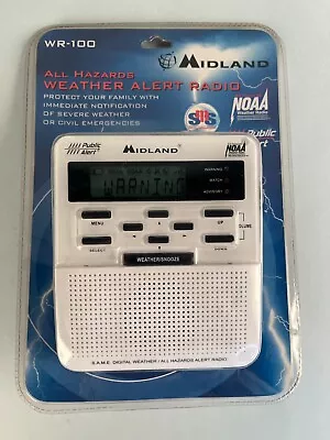 Midland WR-100 All Hazard Weather Alert Radio NOAA SMS Brand New • $29.95