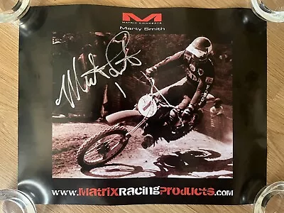 Marty Smith*autographed*poster*honda*matrix Concepts*brand New*very Rare* • $40