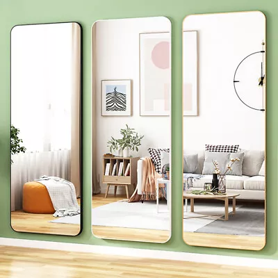 37CM Ultra Wide Full Length Mirror 147CM Long Over The Door Hanging/Wall Mounted • £33.94