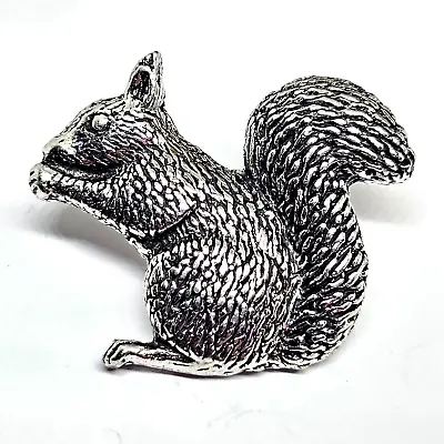 Squirrel Pin Badge Pewter Cute Brooch Pin Badge Made By Famous A R Brown UK Made • £7.45