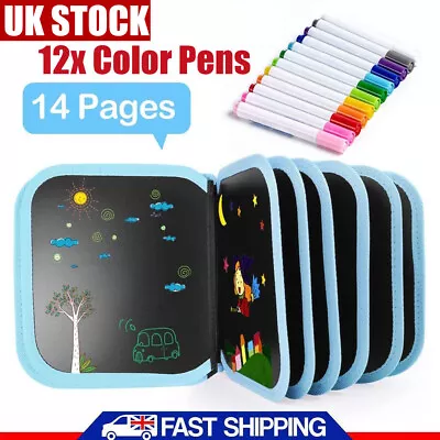 £8.90 • Buy Children's Magic Painting Colouring Book Create Water Art Unicorn Wet Cloth Sets