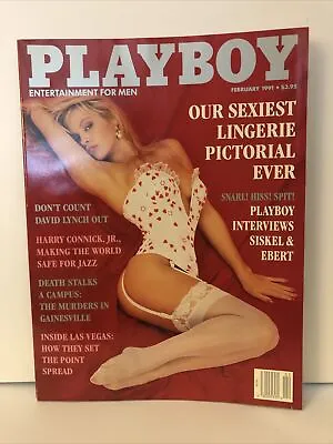 Nice Feb 1991 Playboy W/ Centerfold & Inserts Vintage Adult Magazine • $14.54