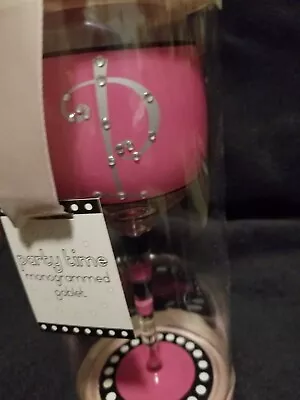 Party Time Wine Goblet Monogrammed With The Letter P In Original Packaging--New! • $14