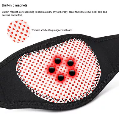 Magnetic Therapy Neck Back Massager Heating Belt Cervical Vertebra Protection • $8.07