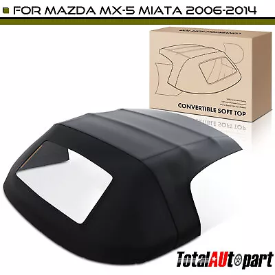 Convertible Soft Top W/ Defroster Glass Window For Mazda MX-5 Miata 06-14 Black • $299.99