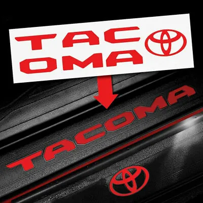 2016-2022 TACOMA Door Sill Protector Insert Letters Sticker Vinyl Decals 2 PC • $12.99