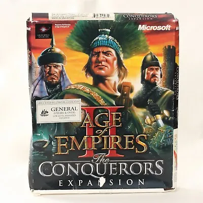 Age Of Empires II: The Conquerors Expansion Vintage PC Game *BIG BOX GAME* • $31.45