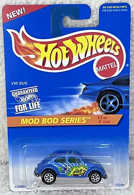VINTAGE 1996 VW BUG BLUE 7 SPOKE RIMS MOD BOD SERIES #3 Of 4  (28 Years Old ) • $11.50