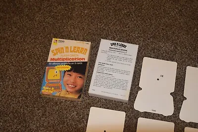 Vintage Spin 'N Learn Multiplication Flash Cards • $10