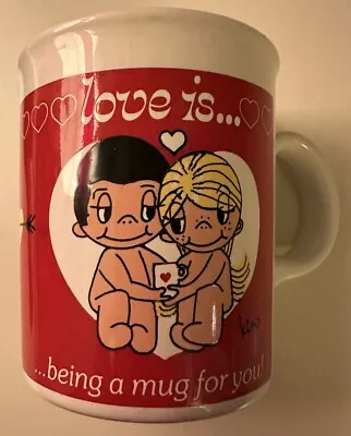 Vintage Love Is Being A Mug For You Mug Cup Kim Casali 1988 MiniKim Valentine • £8.99