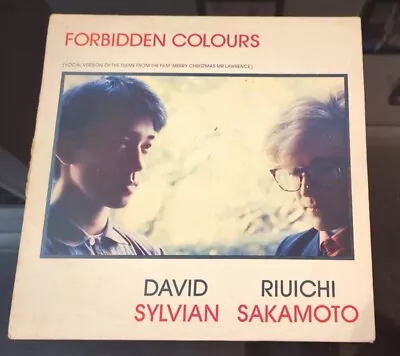 David Sylvian Ryuichi Sakamoto Forbidden Colours 12  Vinyl Single 1983 Japan 80s • £9.95