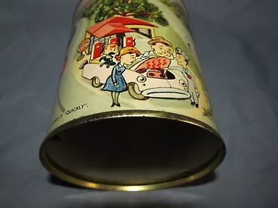 Motor Oil Tin Can Profusely Graphic Garage Art 1950s Quick For Sluggish Engines • $123.57